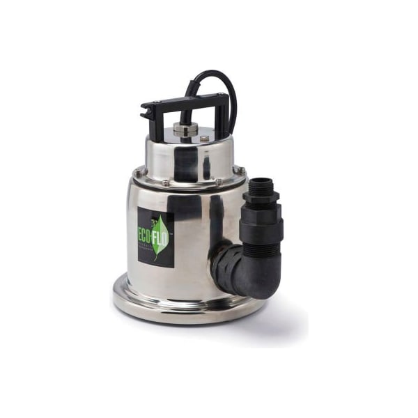 Eco Flo Products Eco-Flo SUP64 Submersible Utility Pump, Stainless Steel, Manual, 1/4 HP, 1500 GPH SUP64 - main